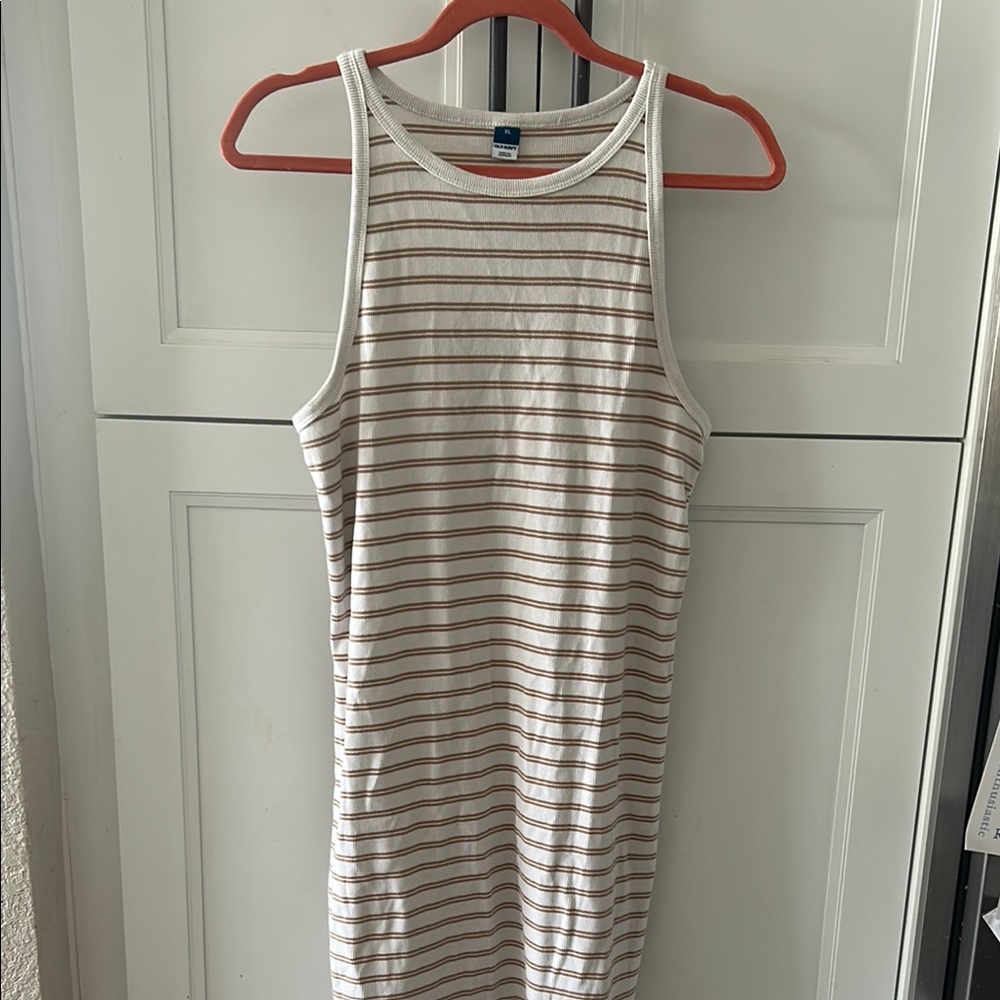 Striped Sleeveless Dress ( box C)